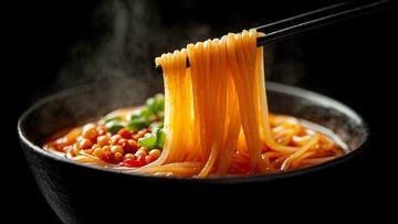 麻辣米粉米粉汤摄影图