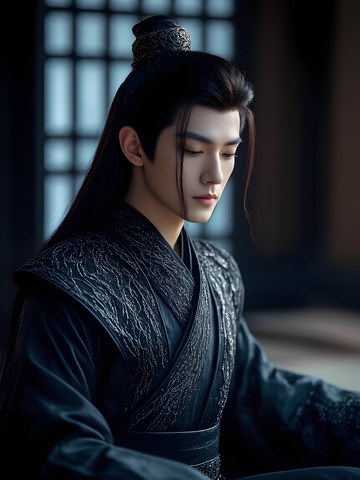 古风美男帅哥写真摄影图2