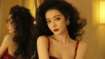 复古港风美女女性写真摄影