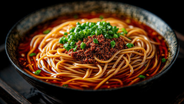 美食陕西臊子面面条摄影图