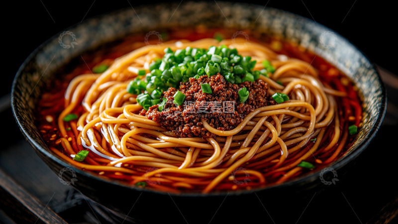 美食陕西臊子面面条摄影图