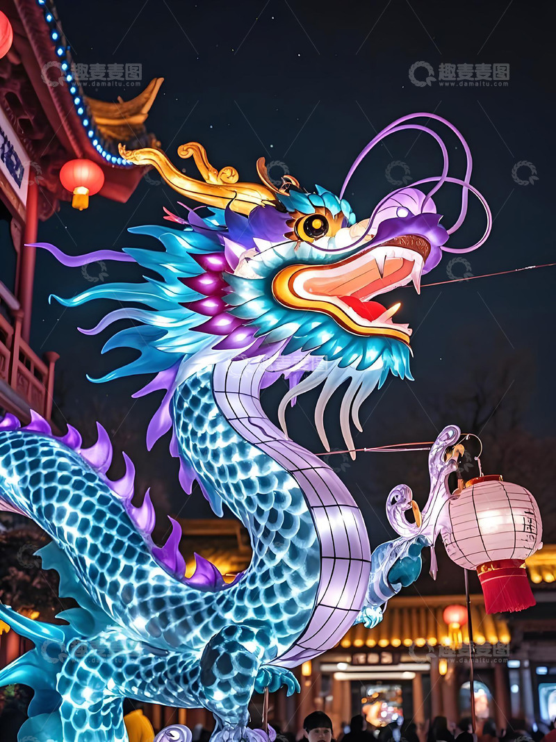 高清大图下载【趣麦麦图】元宵节春节灯会场景摄影图