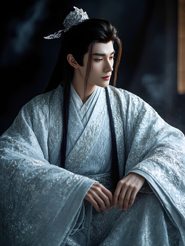古风帅哥美男汉服写真艺术照3