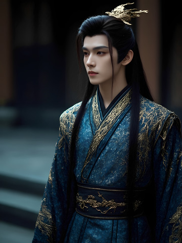 古风美男帅哥写真摄影图1