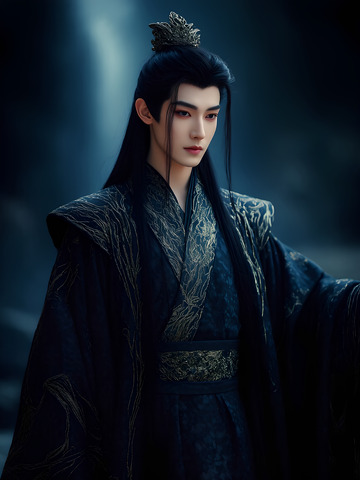 古风帅哥美男汉服写真艺术照2