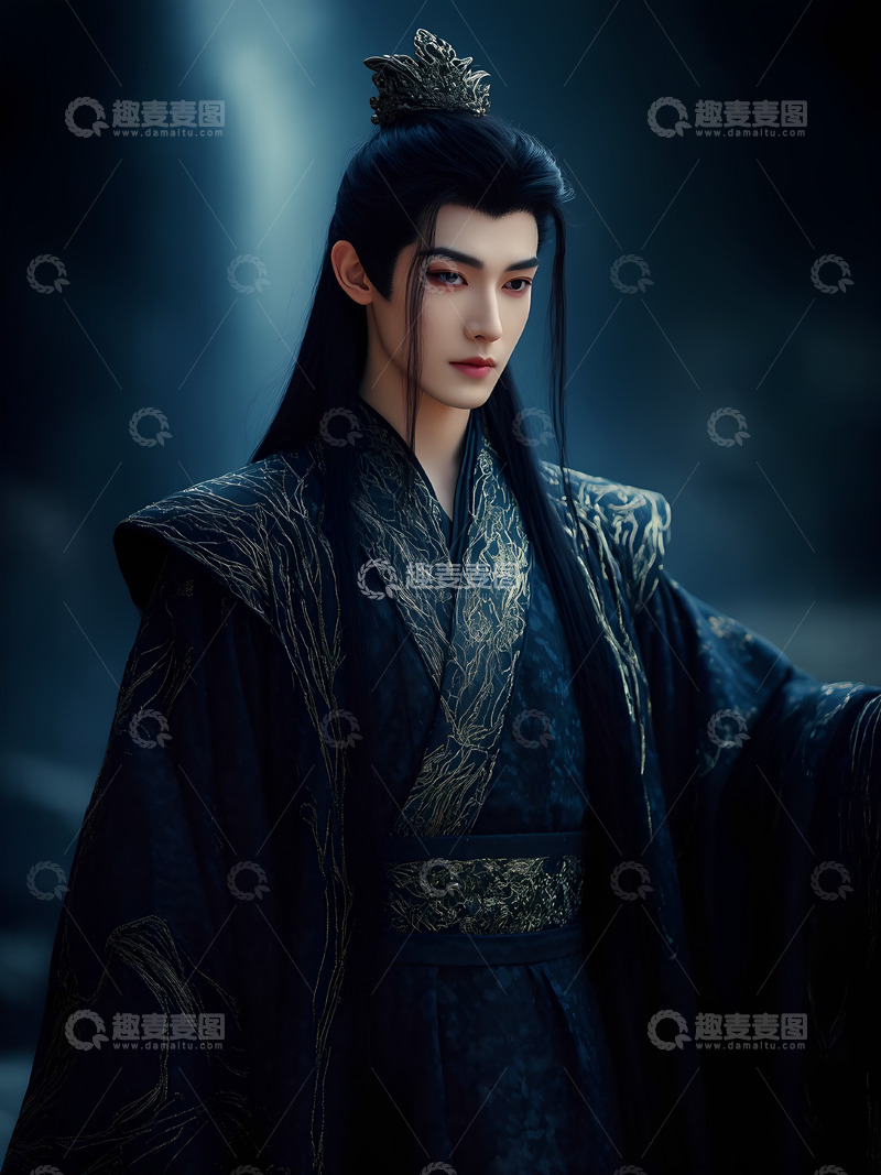 高清大图下载【趣麦麦图】古风帅哥美男汉服写真艺术照2