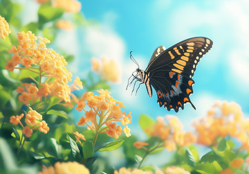 蝴蝶昆虫摄影图