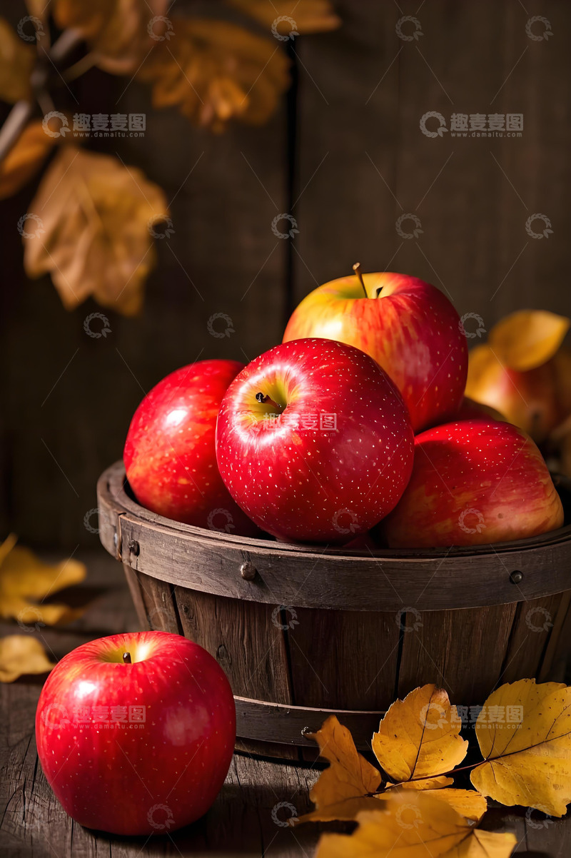 高清大图下载【趣麦麦图】-苹果秋季水果摄影图