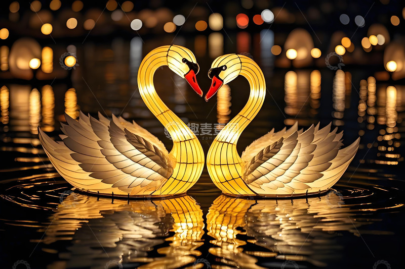 高清大图下载【趣麦麦图】元宵节春节灯会场景摄影图2