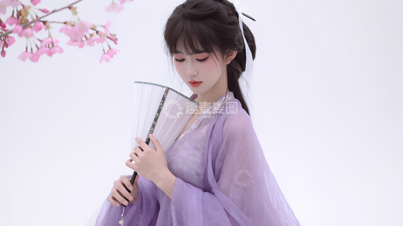 高清大图下载【趣麦麦图】唯美古风汉服美女写真摄影1