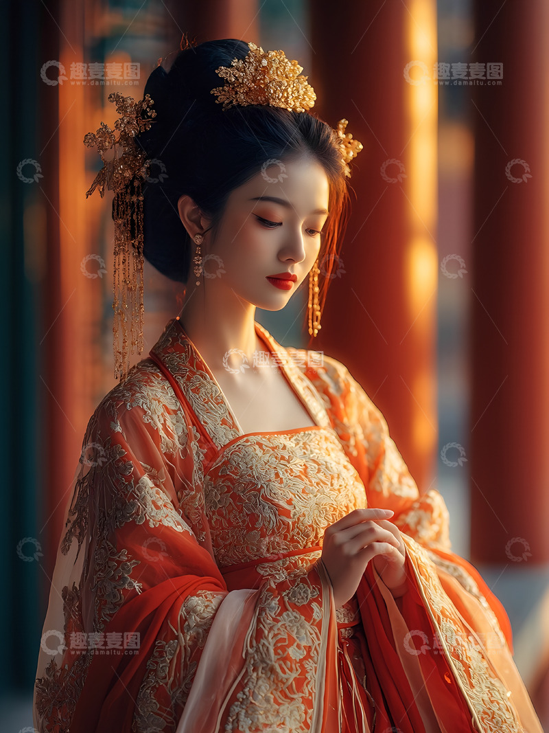 高清大图下载【趣麦麦图】古风美女汉服写真摄影图3