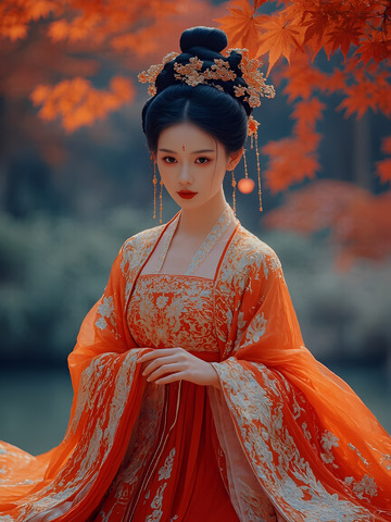 古风美女汉服写真摄影图4