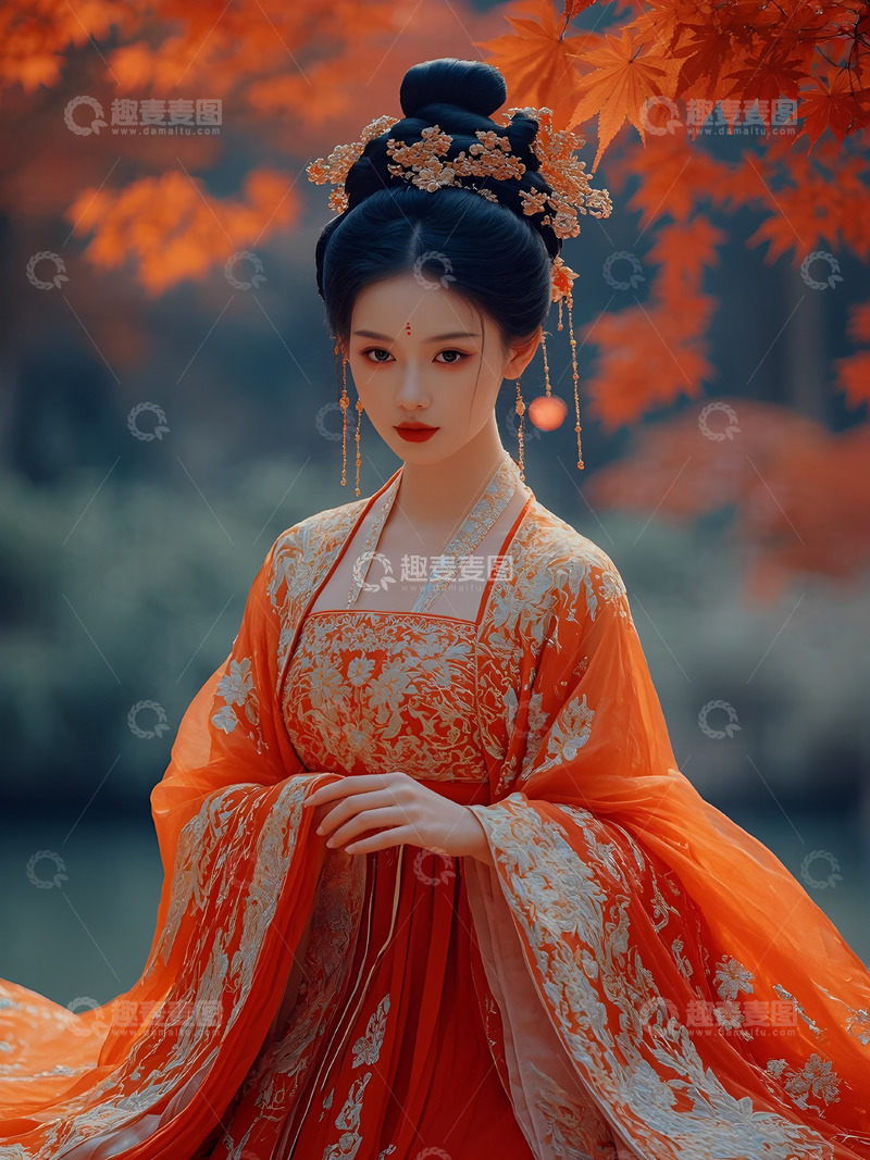 高清大图下载【趣麦麦图】古风美女汉服写真摄影图4