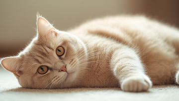 可爱小猫咪宠物睡觉的猫咪摄影图