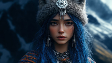 民族风女性写真艺术造型摄影 