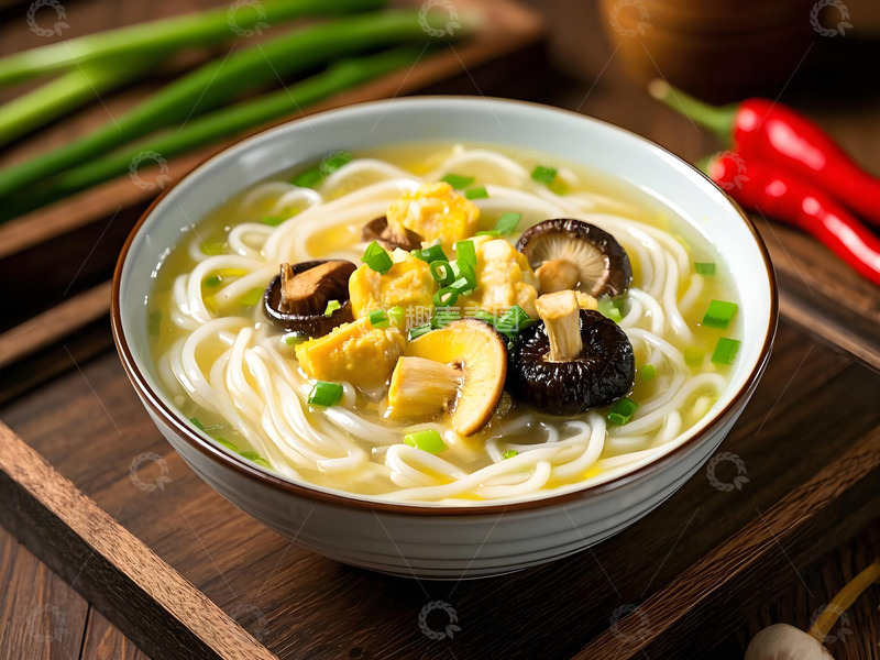 高清大图下载【趣麦麦图】香菇鸡块米线美食摄影