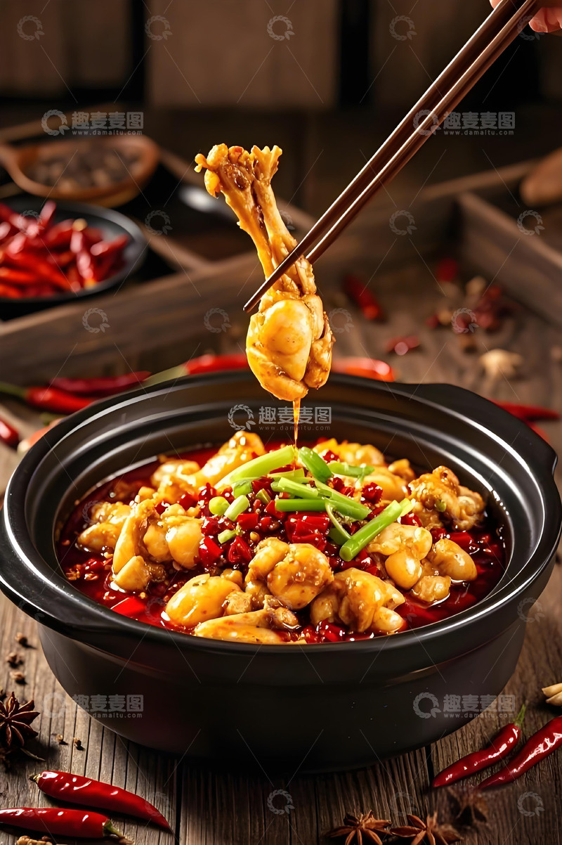 高清大图下载【趣麦麦图】麻辣牛蛙美食摄影