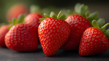 美味水果红色草莓摄影图