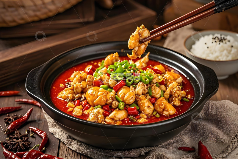 高清大图下载【趣麦麦图】美食摄影之麻辣牛蛙