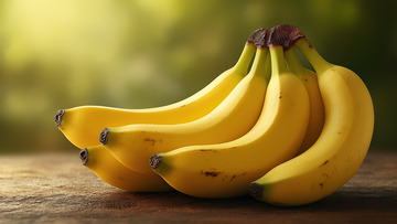 美味水果黄色香蕉摄影图