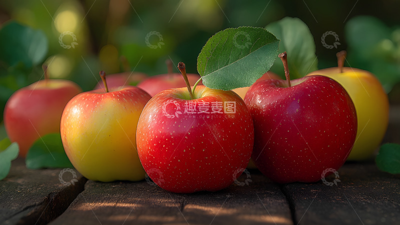 高清大图下载【趣麦麦图】美味水果红色苹果摄影图