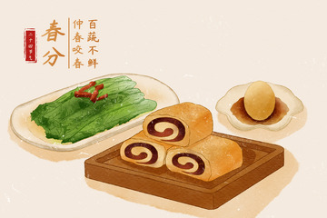 春分传统二十四节气美食驴打滚