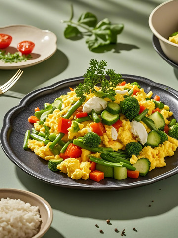 时蔬炒鸡蛋-美食2