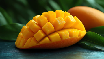美味水果黄色芒果摄影图