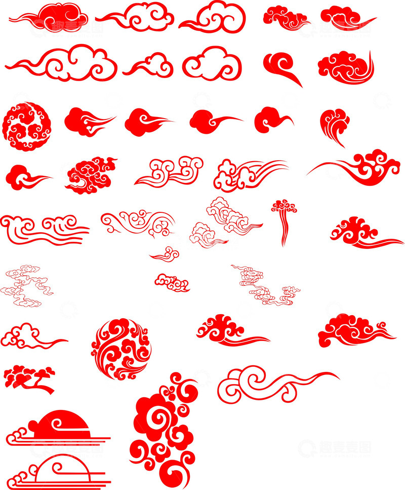 多种祥云，浮云