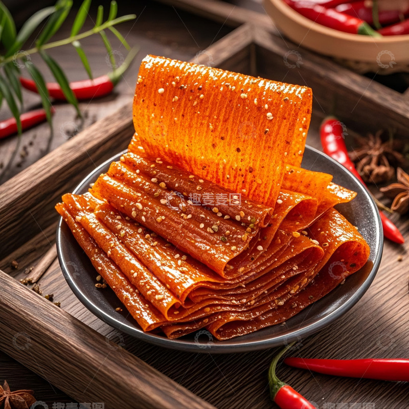 高清大图下载【趣麦麦图】辣片-小吃-美食1