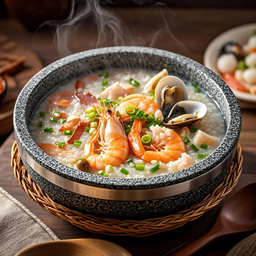 海鲜粥-美食-营养1