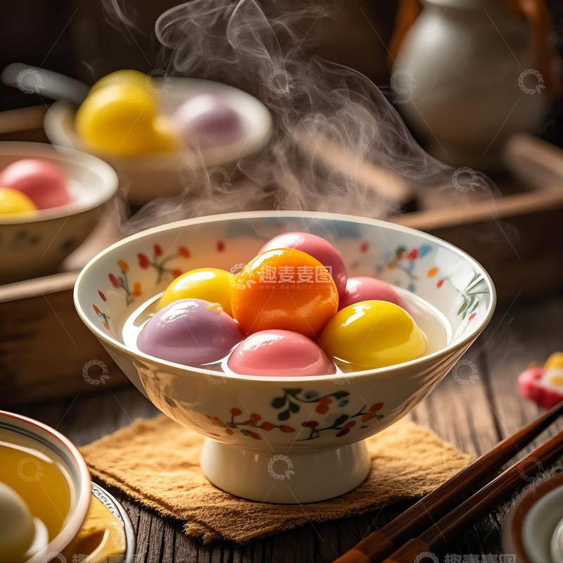 高清大图下载【趣麦麦图】汤圆传统美食2