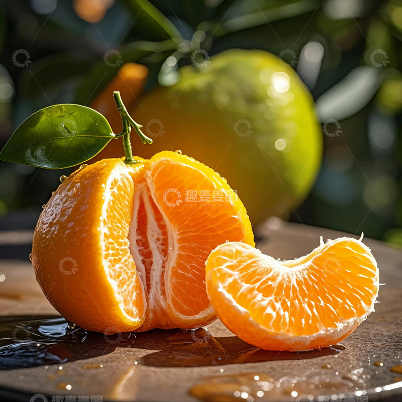 高清大图下载【趣麦麦图】粑粑柑-水果-柑橘类1