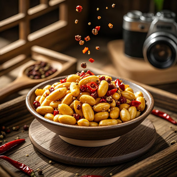 椒盐花生-美食-小吃1