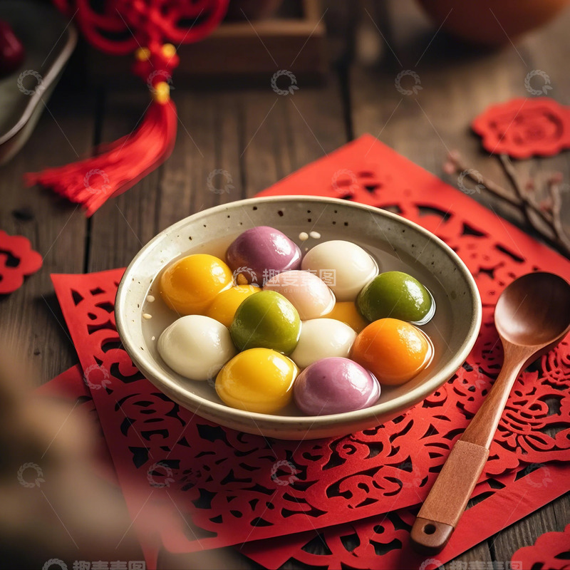 高清大图下载【趣麦麦图】汤圆传统美食
