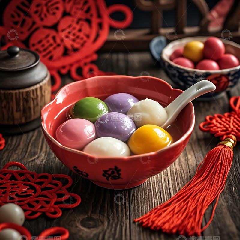 高清大图下载【趣麦麦图】汤圆传统美食4