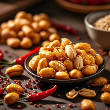 椒盐花生-美食-小吃