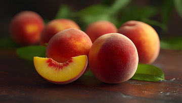 美味水果新鲜水蜜桃摄影图1