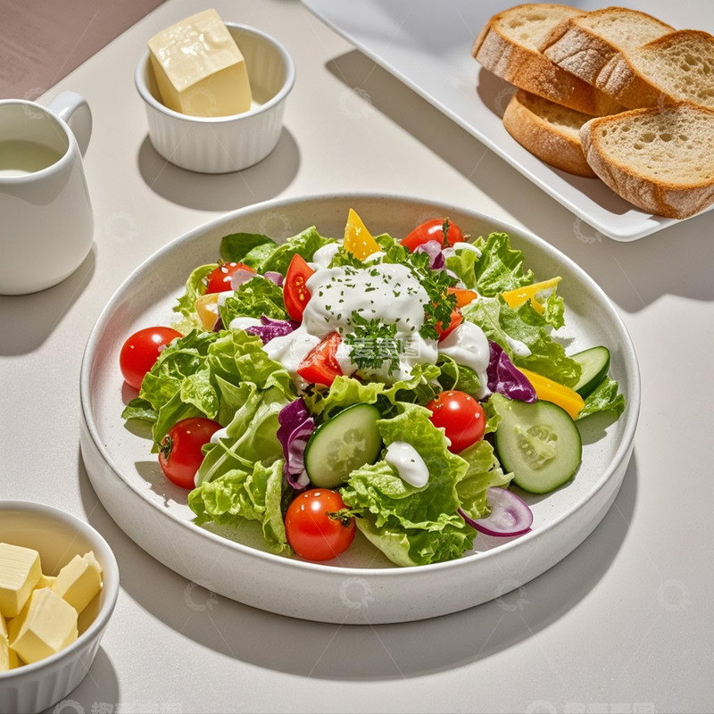 高清大图下载【趣麦麦图】-蔬菜沙拉-凉拌菜-低卡