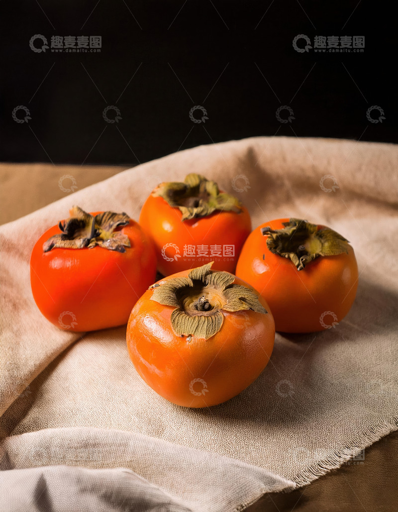 高清大图下载【趣麦麦图】布上红柿，尽显自然质朴之美