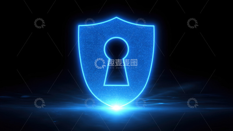 高清大图下载【趣麦麦图】蓝光护盾：科技守护安全之门