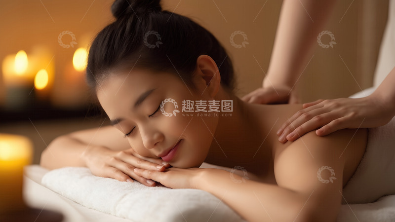 高清大图下载【趣麦麦图】身心放松的完美体验：深度按摩之旅