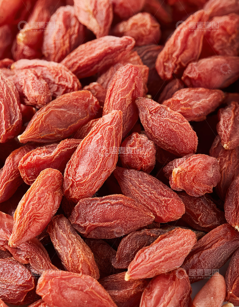 高清大图下载【趣麦麦图】色泽红润的干燥枸杞子特写
