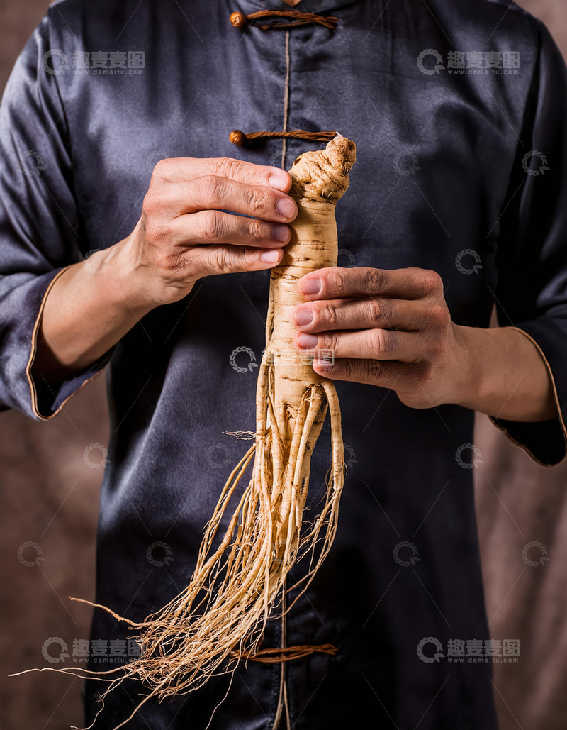 高清大图下载【趣麦麦图】身着华服捧人参展传统魅力