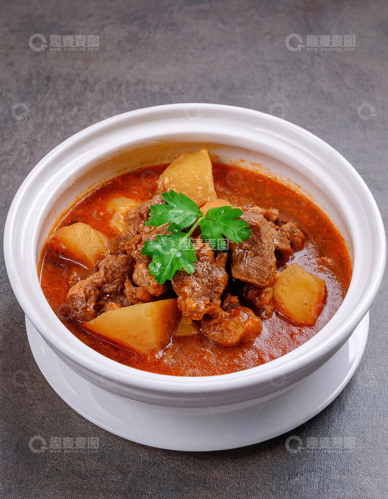 高清大图下载【趣麦麦图】土豆炖排骨，暖心家常美味