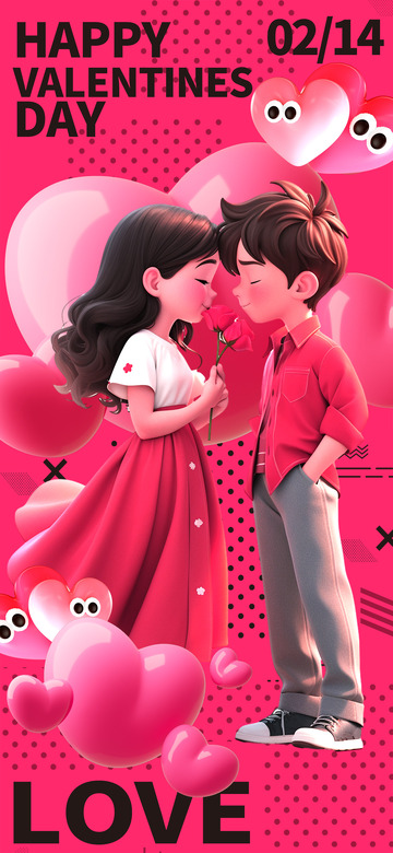 情人节爱情节日宣传海报11