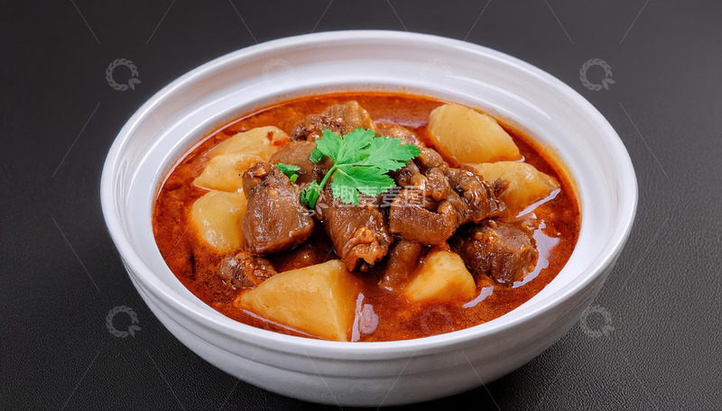 高清大图下载【趣麦麦图】香浓土豆炖排骨，美味诱人