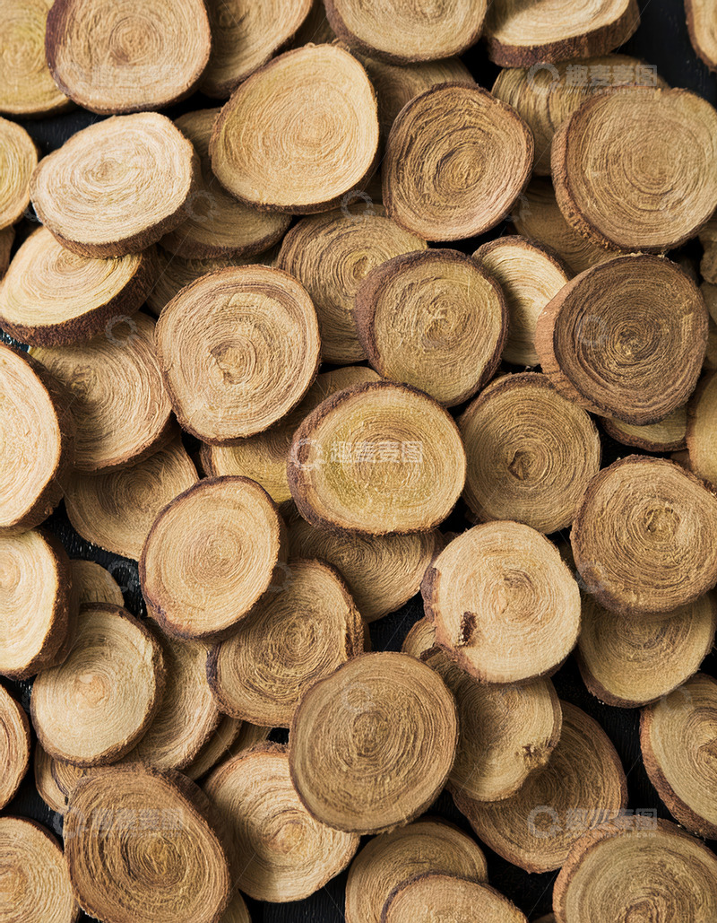 高清大图下载【趣麦麦图】密集排列的甘草切片特写