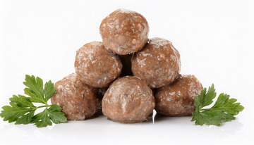 欧芹伴牛肉丸，简约摆盘美食