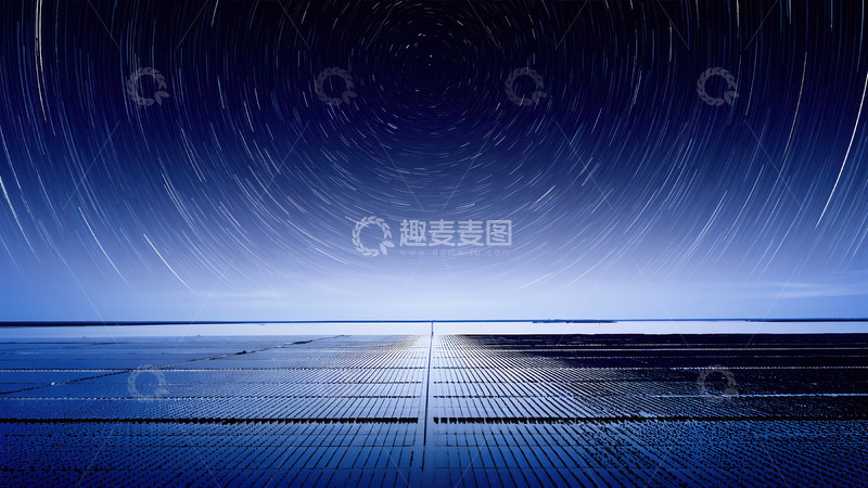 高清大图下载【趣麦麦图】星轨下的静谧大地